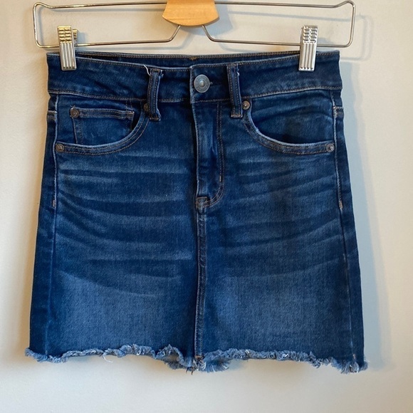American Eagle hi-rise mini skirt SZ 2 - Picture 1 of 5